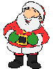 Animated Jolly Ole Saint Nick with a belly laugh