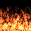 Animated clip art picture of inferno fire flames gif