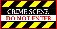 Animated crime scene do not enter sign
