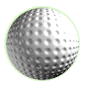 Animated gif image golf ball spinning in air