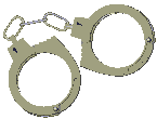 Animated handcuffs moving