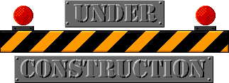Under construction warning barricade with flashing lights