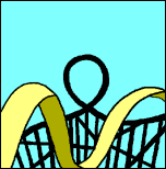 Animated picture of love roller coaster