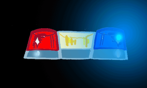 animated police lights and sirens