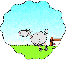 Animated sheep jumping fences in your dreams