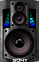 Animated speaker with equalizer displays