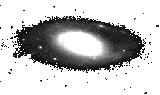 Moving animated spinning spiral galaxy in space