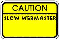 Animated caution slow webmaster working sign