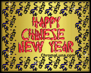 Happy Chinese New Year animated clip art banner