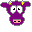 Little animated cow icon winks, blinks and sticks out it's tongue at you