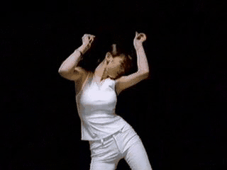 Dancing Girl in white pants