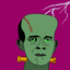 Frankenstein icon with sparks
