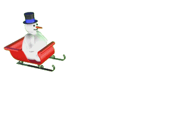 Frosty the Snowman doing donuts in Santa's Sleigh