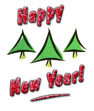 Happy New Year glitter animation gif
