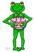 Happy birthday from a frog