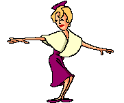 High society lady doing a dance animated gif