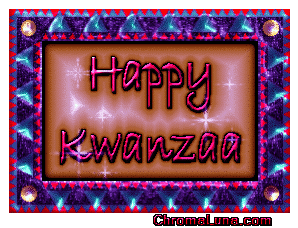 Happy Kwanzaa banner animation