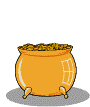 Leprchan pot of gold animated gif