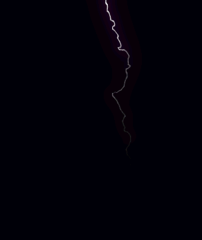 Animation loop of lightning strike
