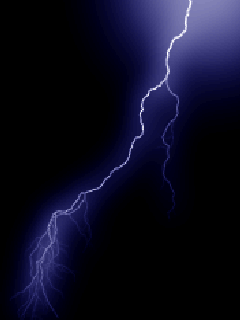 Flashing lightning and electrical storm pictures and gif animations