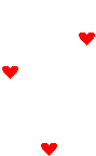 Animated floating moving red hearts