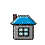 Little animated house jumping around Home page icon