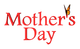 Moving animated Mothers Day animation with butterfly 