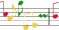 Moving animated musical notes on staff