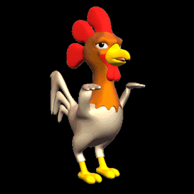 Animated Moving Chicken