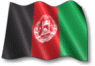 Moving picture of Afghanistan flag waving in the wind animated gif