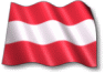 Moving picture of Austria flag waving in the wind animated gif