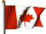 Simulated Canada flag flying on pole picture moving gif animation