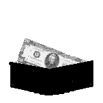 Moving picture cash money wallet gif animation