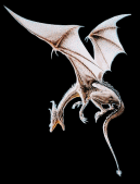 Animated picture of dragon flying moving gif image