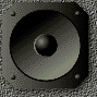 Moving picture of pulsing vibrating speaker animated gif