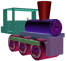 Moving picture toy train locomotive animated gif