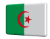 Rotating Algeria flag button spinning animation