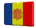 Rotating Andorra flag button spinning animation