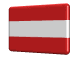 Rotating Austria flag button spinning animation