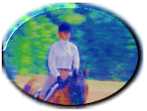 κινούμενη πίσω αναβάτης άλογο καλπάζει στο πολύχρωμο κινούμενο κουμπί