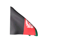 Animated flag of Afghanistan waving in the wind