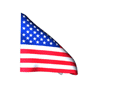Real looking United States flag waving in wind moving animated gif picture