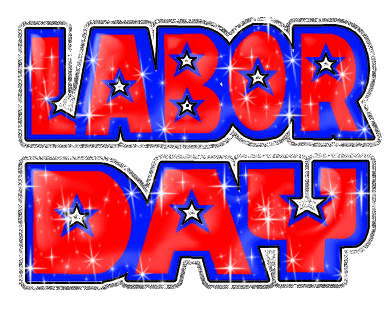 Sparkling Labor Day gif animation