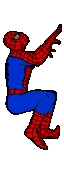 animated spiderman climbing wall