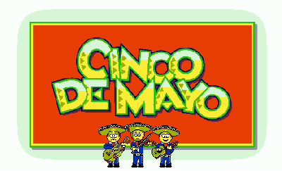 Three Emoticons playing Spanish music for Cinco de Mayo celebration