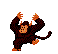 Tiny little ape jumping around