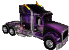 purple truck animated