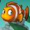 Animated clown fish looking at you
