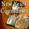 New Year's hour glass countdown animation