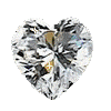 Animated sparkling heart shaped diamond
